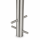 Edelstahl Geländer Set zum Einbetonieren Bauhöhe 1100mm Länge 1300mm mit 2 Pfosten Trägerplatte Gelenkstift, ohne Endkappe