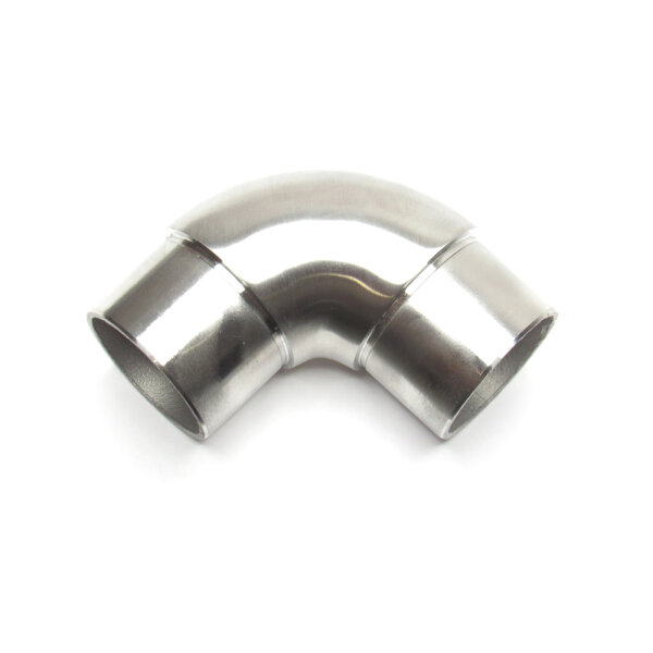 Edelstahl Eckverbinder 90° rund für Rohr 42,4x2mm