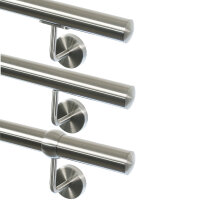 Edelstahl Handlauf Set mit Klickrosette