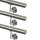 Edelstahl Handlauf Set Montageplatte mit 2 Bohrungen